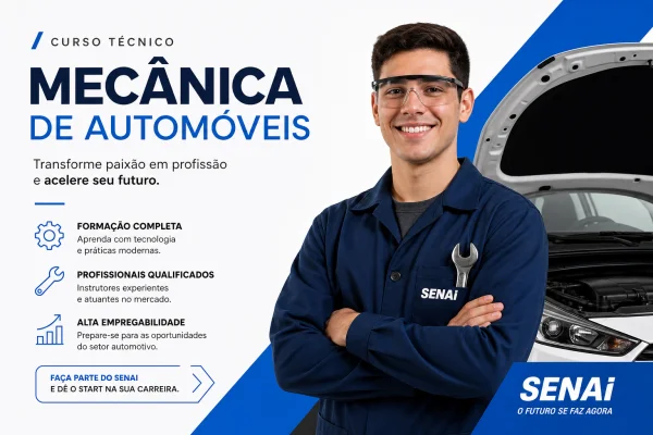 curso mecânica automóveis SENAI técnico