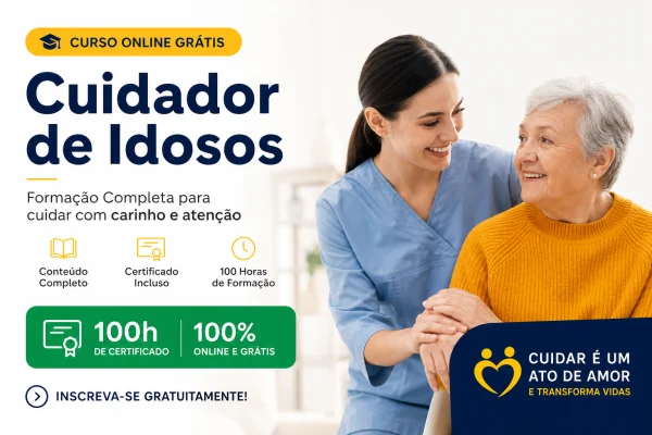 curso cuidador de idosos online grátis 100h