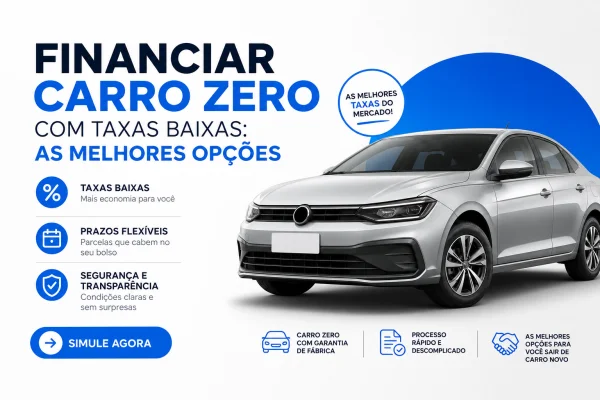 financiar carro zero taxas baixas