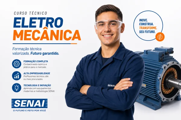 curso eletromecânica SENAI formação técnica