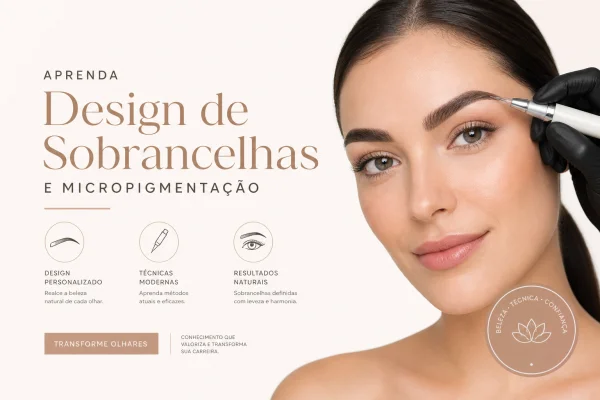 curso design sobrancelhas micropigmentação iniciante