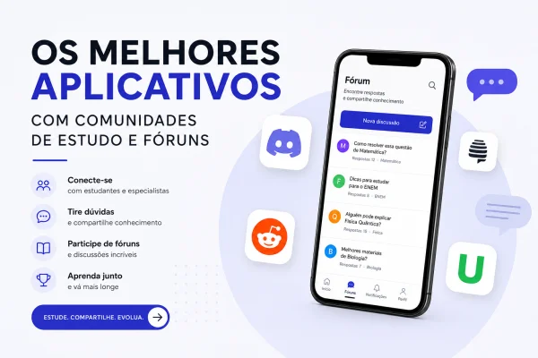 apps comunidades de estudo fóruns