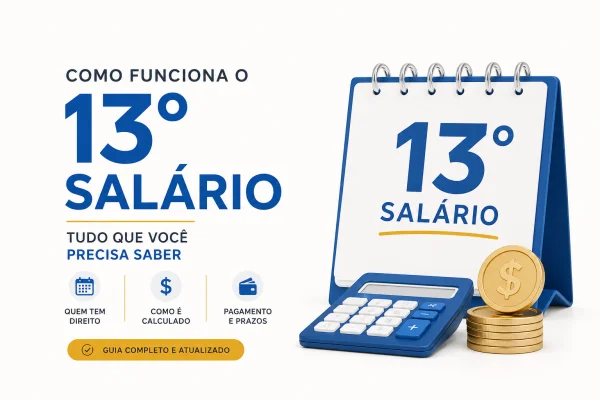 como funciona 13° salário cálculo